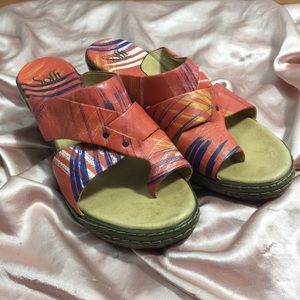 Sofft Leather Wedge Sandal